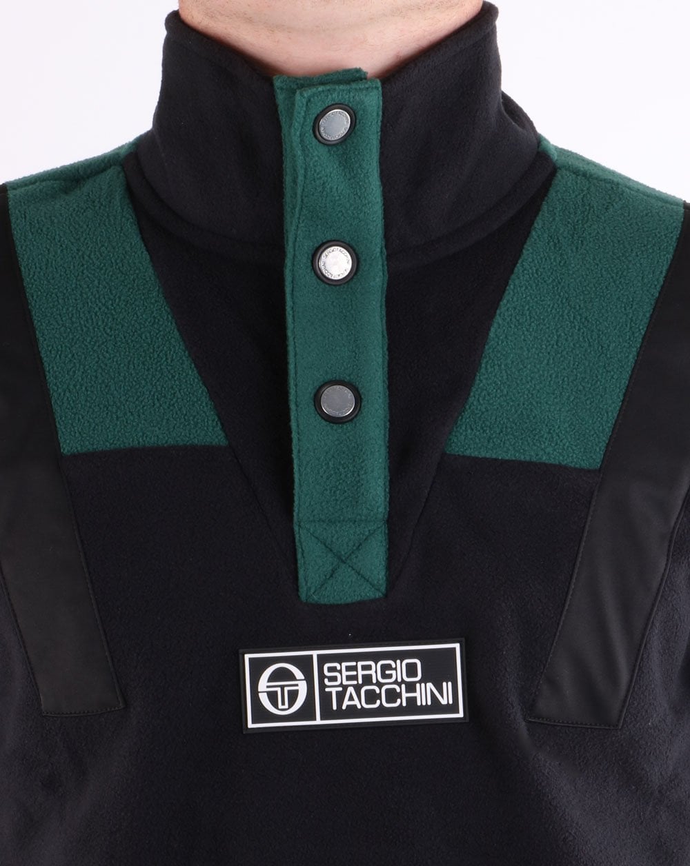 Sergio Tacchini Boom Polar Fleece Pullover Schwarz