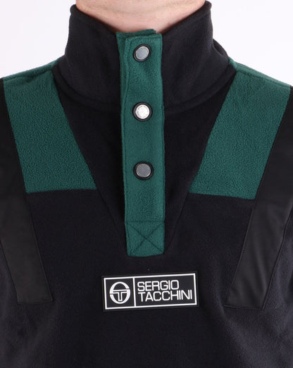 Sergio Tacchini Boom Polar Fleece Pullover Schwarz