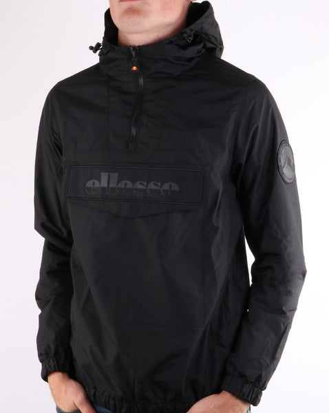 Ellesse Quarter Zip Tonal Jacket Black