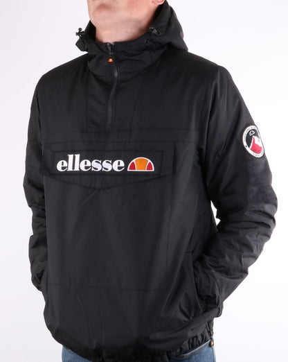 Ellesse – Gepolsterte Mont-Jacke in Schwarz