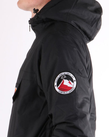 Ellesse – Gepolsterte Mont-Jacke in Schwarz