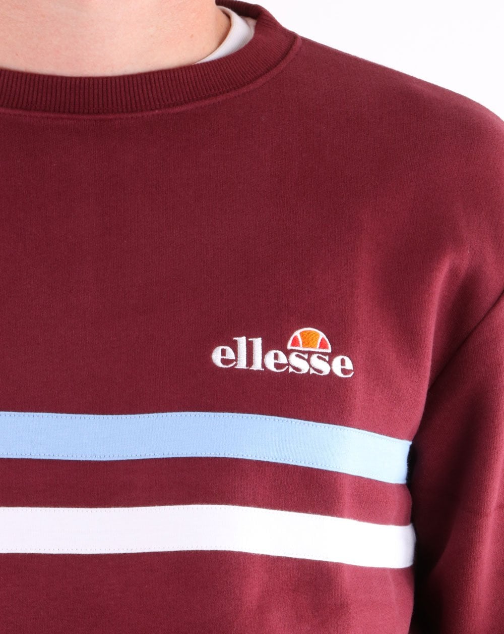 Ellesse Erminion Sweatshirt Burgundy/Sky/White
