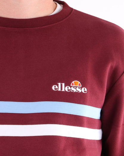 Ellesse Erminion Sweatshirt Burgund/Himmelblau/Weiß