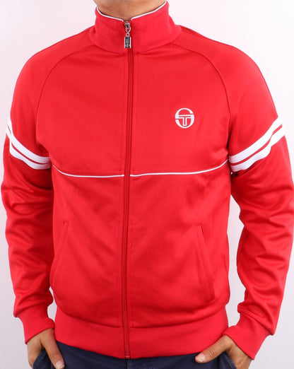 Sergio Tacchini Star Track Top Rot/Weiß