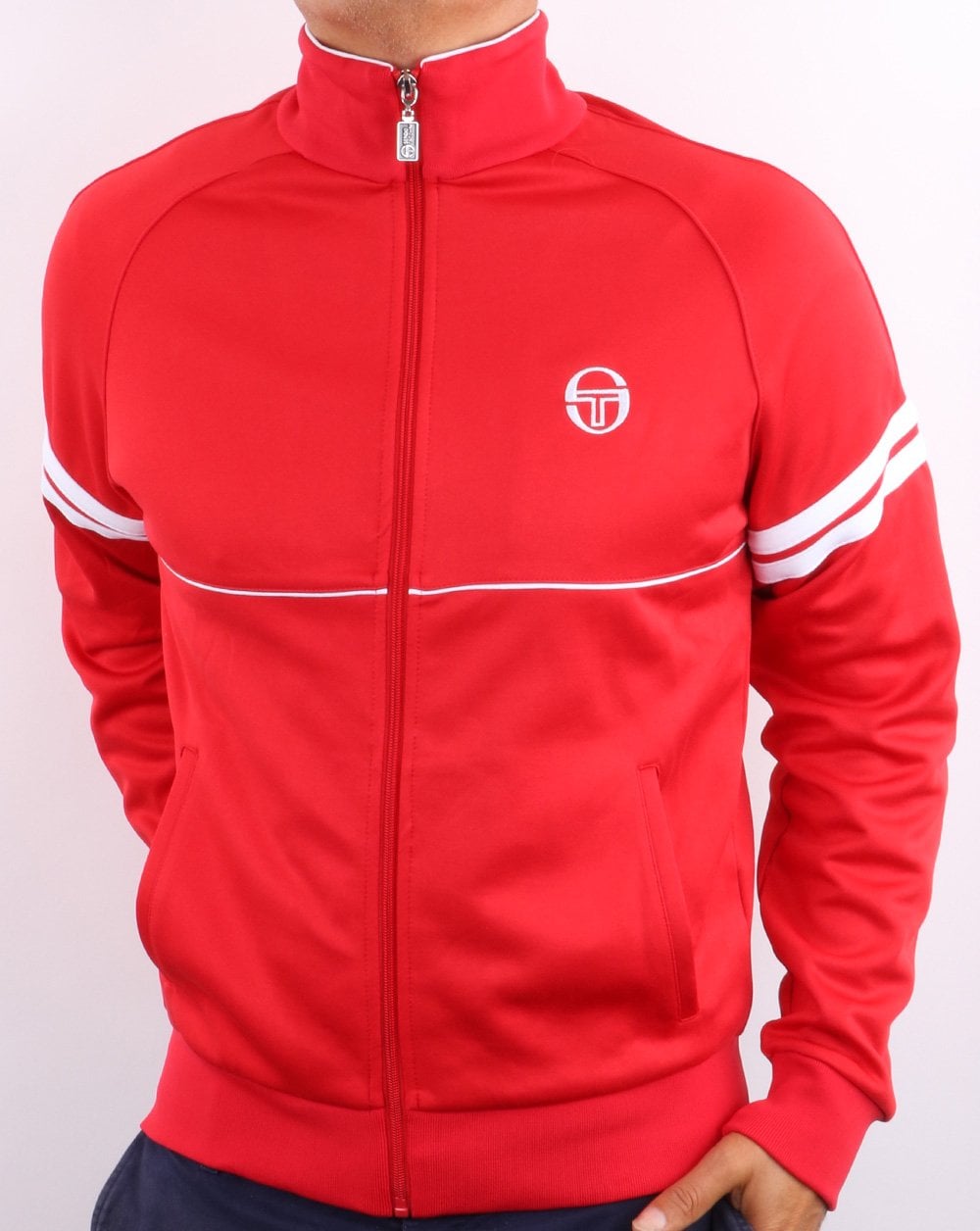 Sergio Tacchini Star Track Top Rot/Weiß