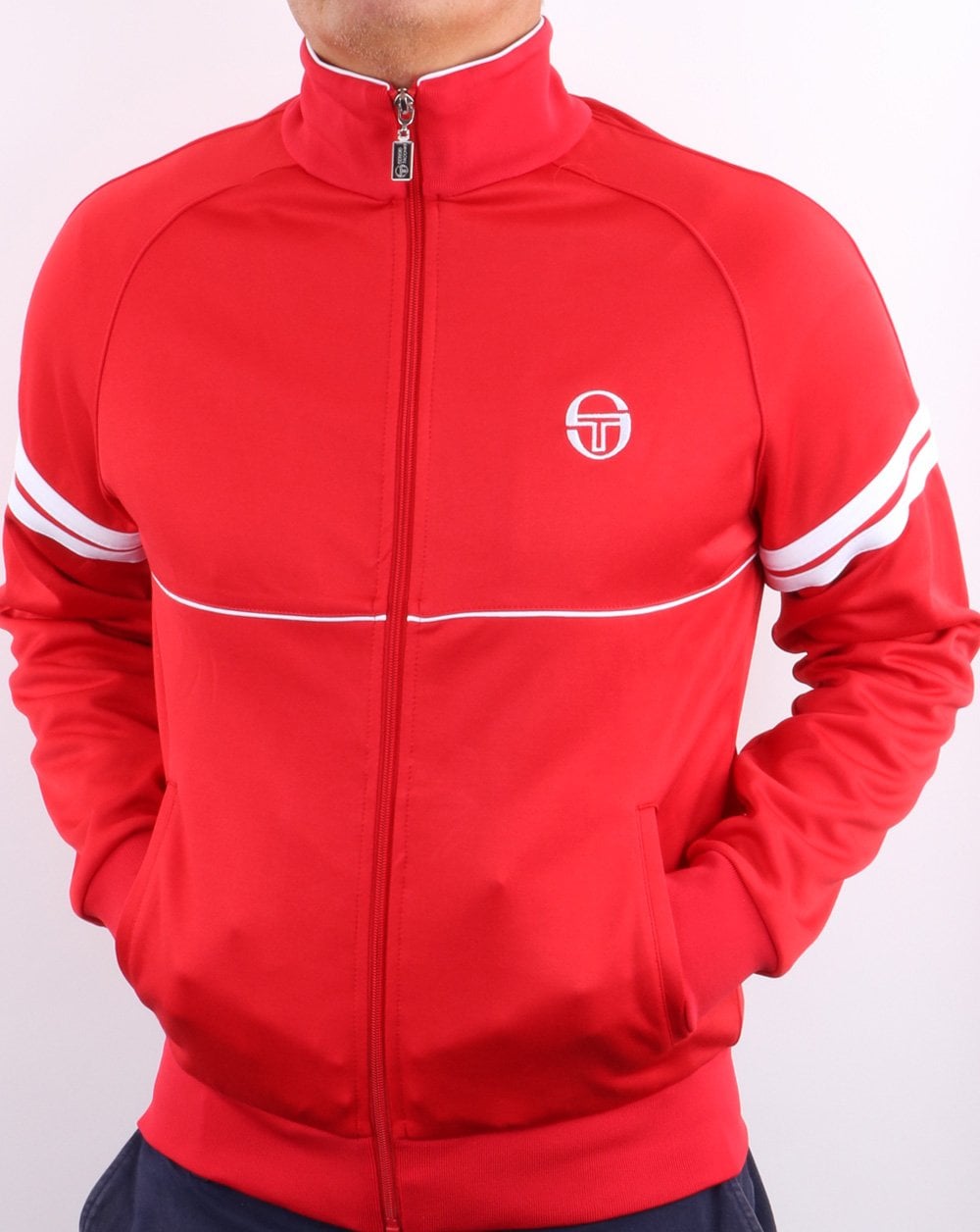 Sergio Tacchini Star Track Top Rot/Weiß