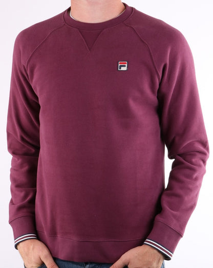 Fila Vintage Crew Sweatshirt, weiches Lila
