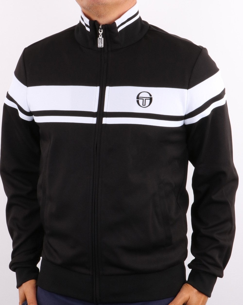 Sergio Tacchini Masters Trainingsjacke Schwarz/Weiß