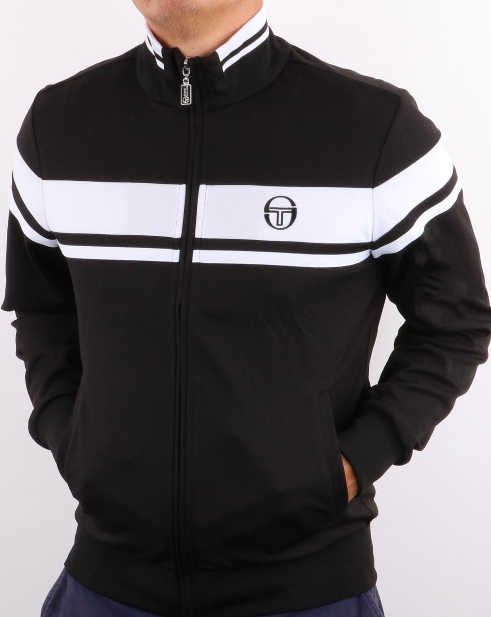 Sergio Tacchini Masters Trainingsjacke Schwarz/Weiß