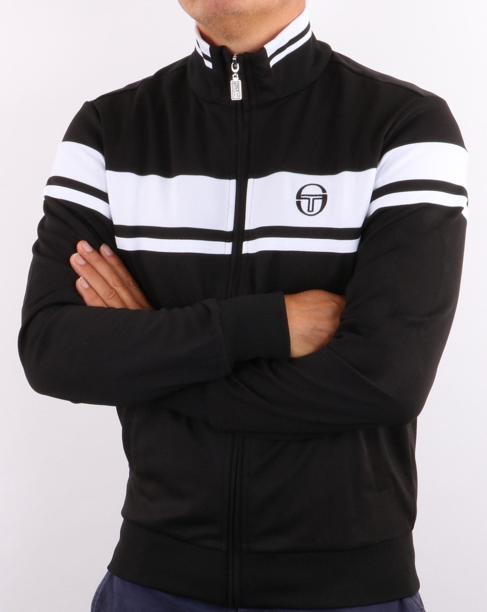 Sergio Tacchini Masters Trainingsjacke Schwarz/Weiß