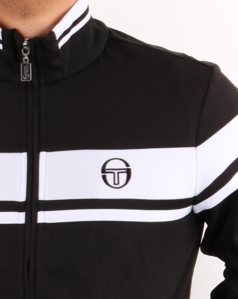 Sergio Tacchini Masters Trainingsjacke Schwarz/Weiß