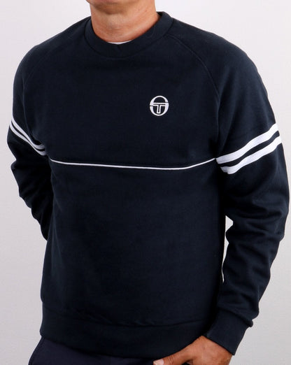 Sergio Tacchini Orion Sweatshirt Marineblau/Weiß