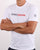 Sergio Tacchini Linear Logo T Shirt White/Navy/Red