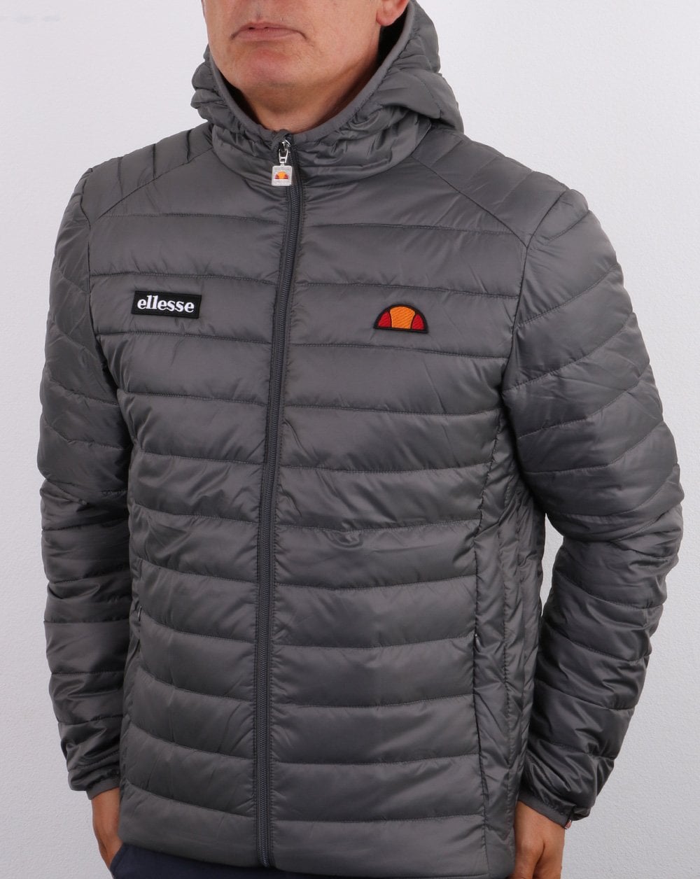 Ellesse Wattierte Jacke Dunkelgrau