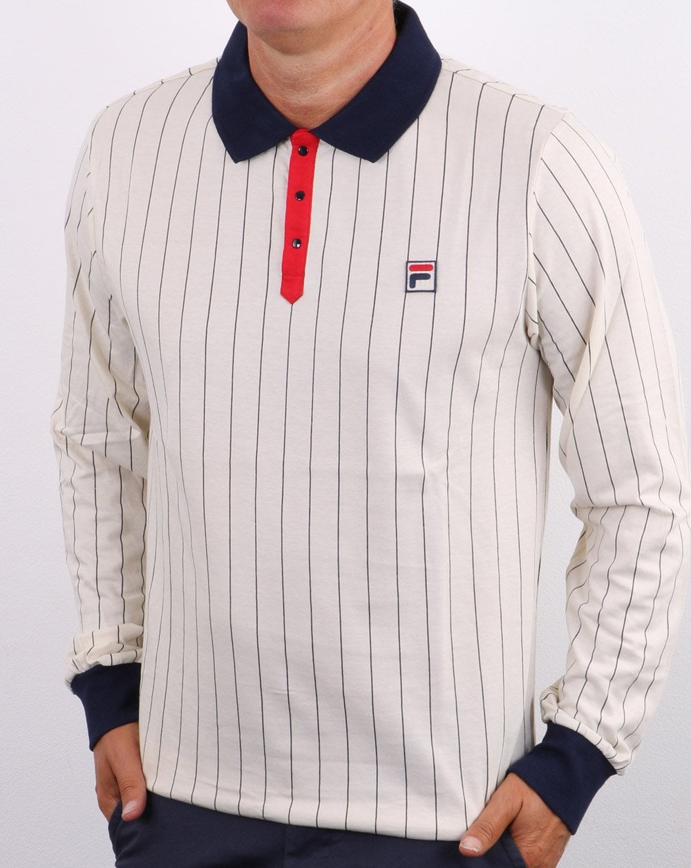 Fila Vintage Settanta L/S Poloshirt und Vintage-Farben