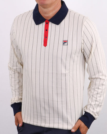 Fila Vintage Settanta L/S Poloshirt und Vintage-Farben