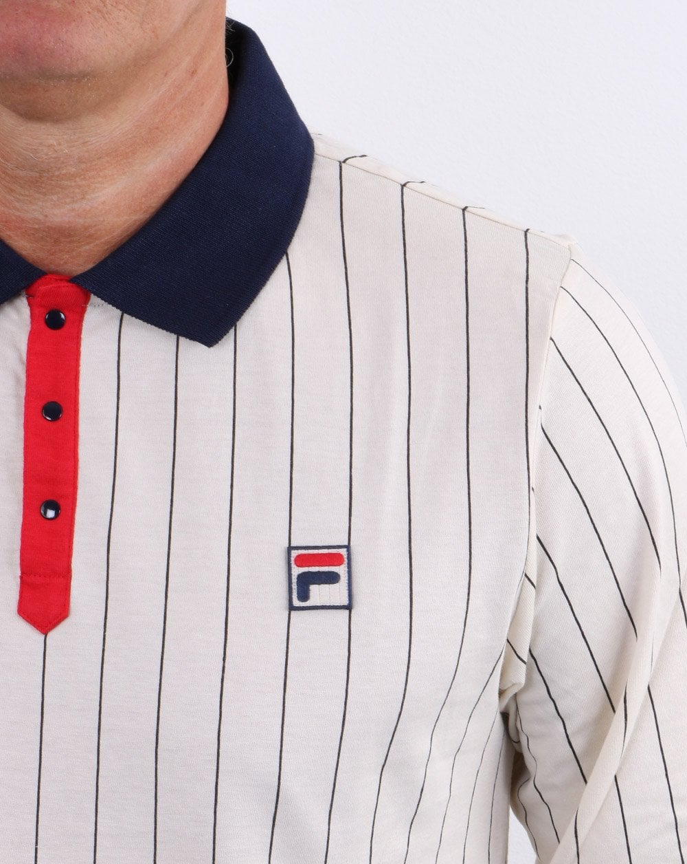 Fila Vintage Settanta L/S Poloshirt und Vintage-Farben