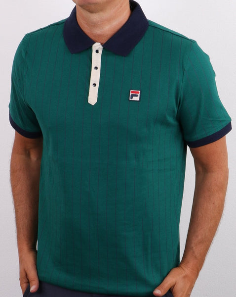 Fila Vintage Bb1 Polo Shirt Storm/Navy/Cream