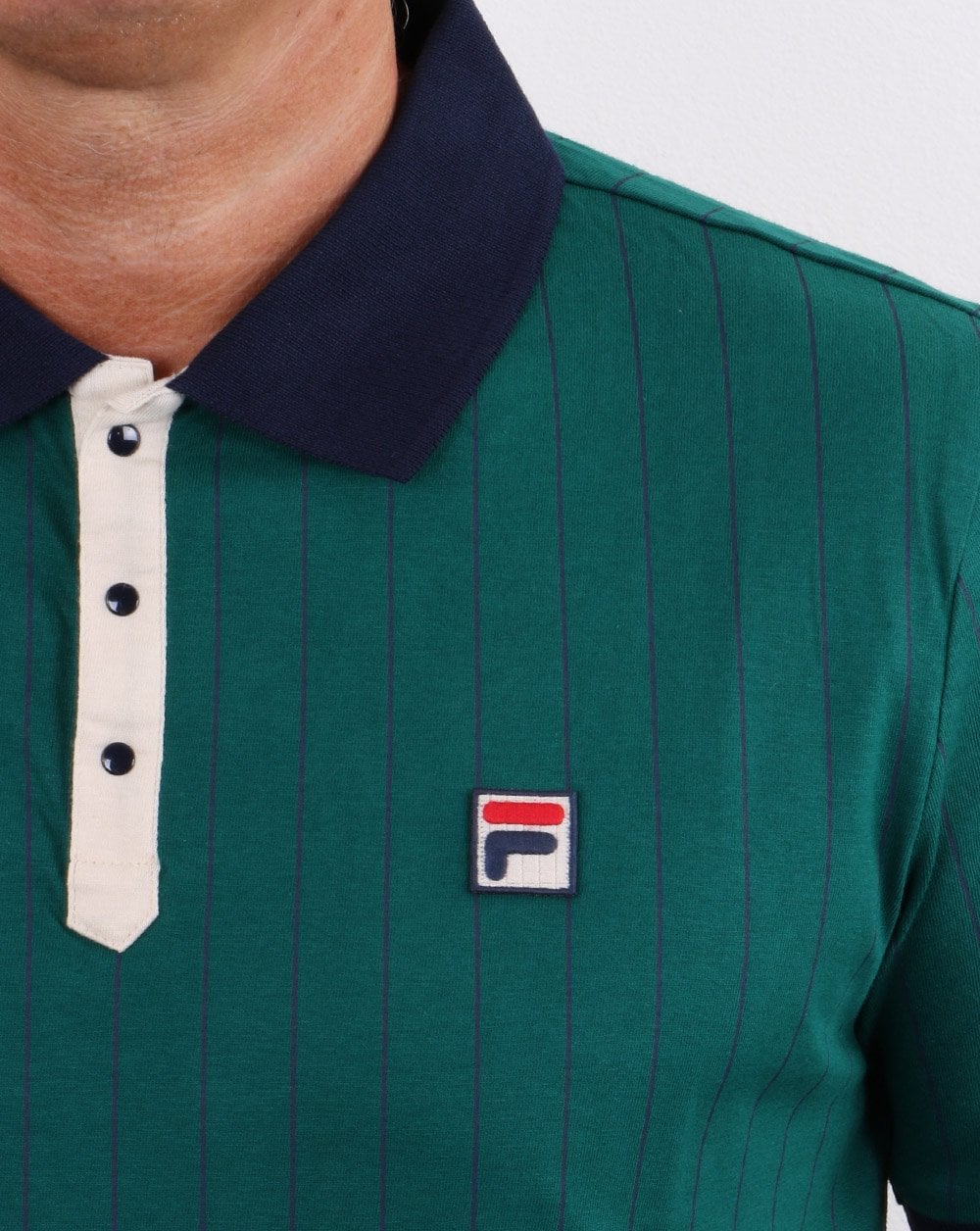 Fila Vintage Bb1 Poloshirt Sturm/Marineblau/Creme