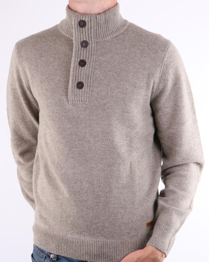 Barbour Patch Half Zip Pullover Dark Stone