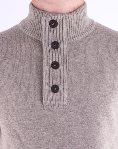 Barbour Patch Half Zip Pullover Dark Stone