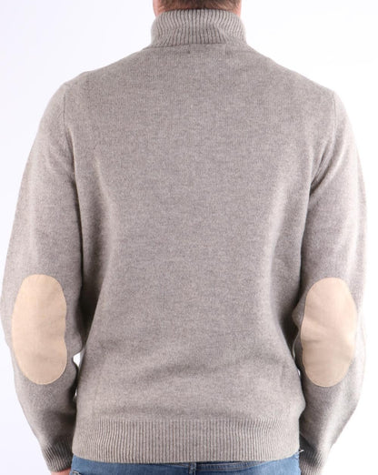 Barbour Patch Half Zip Pullover Dark Stone