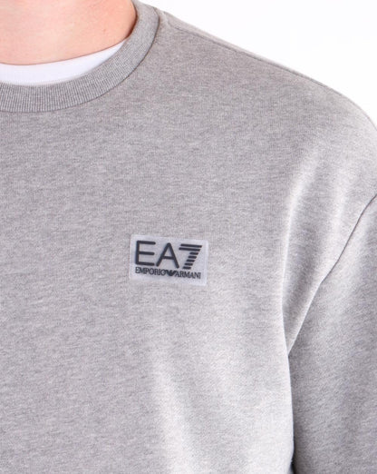 Emporio Armani EA7 Sweatshirt Mittelgrau Meliert