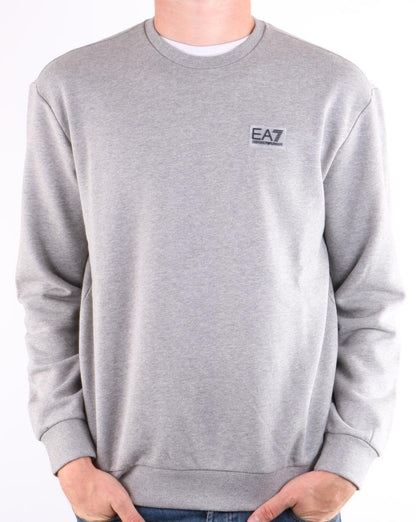 Emporio Armani EA7 Sweatshirt Mittelgrau Meliert