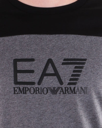 Emporio Armani EA7 T-Shirt Dunkelgrau Meliert
