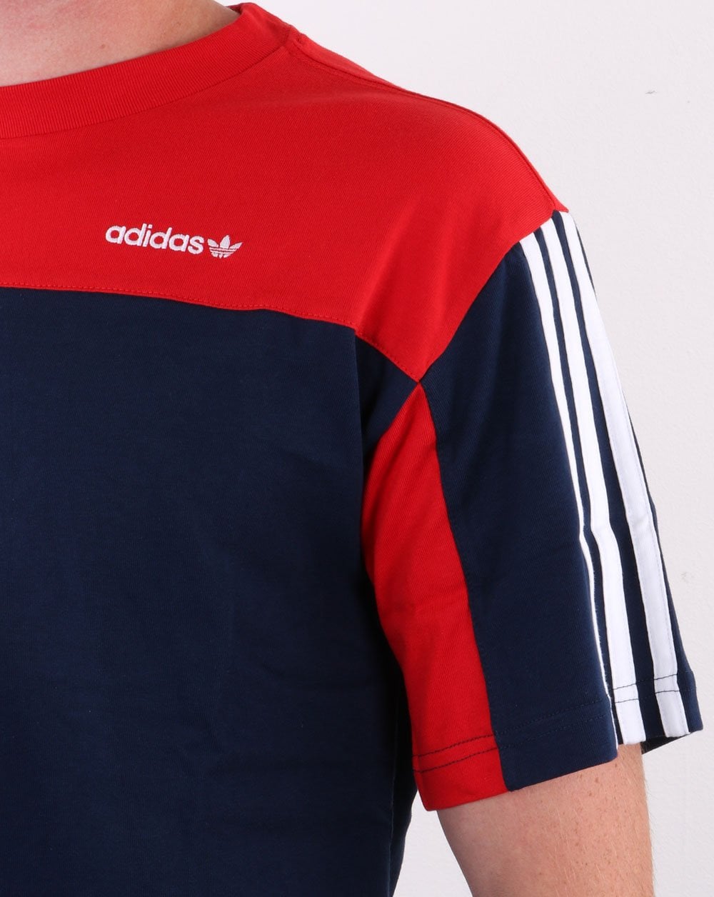 Adidas Originals Classics T-Shirt Marineblau/Rot