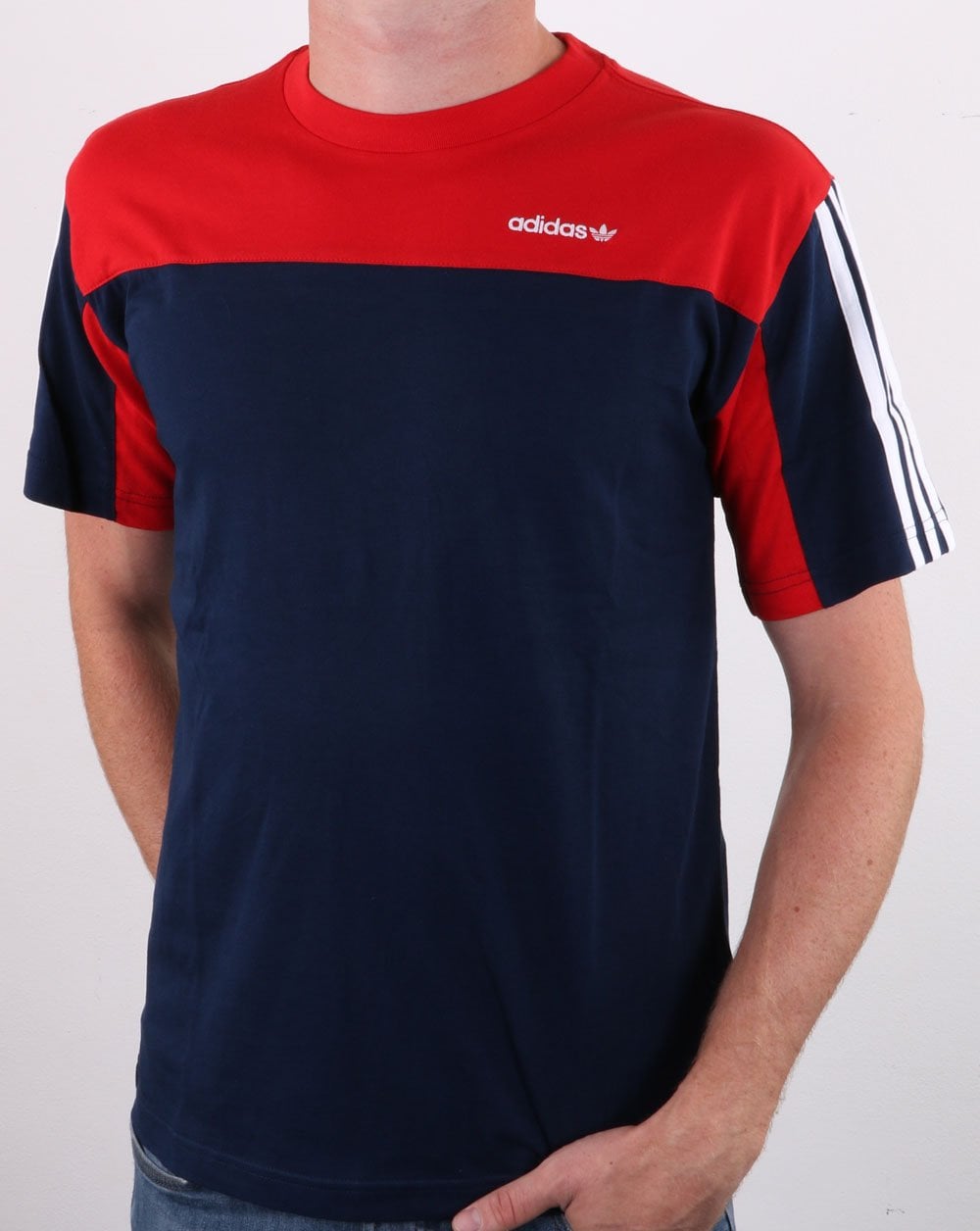 Adidas Originals Classics T-Shirt Marineblau/Rot