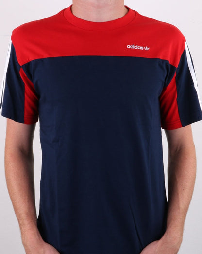 Adidas Originals Classics T-Shirt Marineblau/Rot