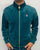 Fila Vintage Velour Track Top Teal Green