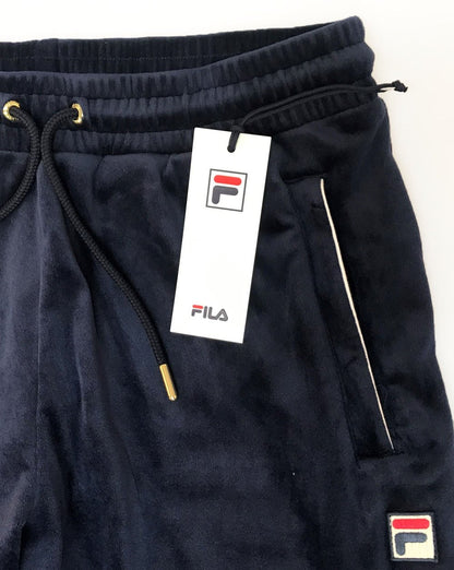 Fila Vintage Velours-Trainingshose, Marineblau