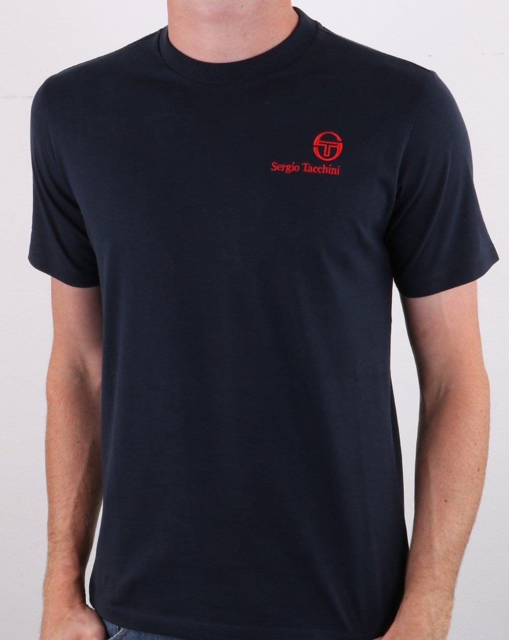 Sergio Tacchini Felton T Shirt Navy/Red