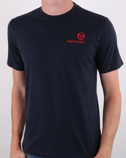 Sergio Tacchini Felton T-Shirt Marineblau/Rot