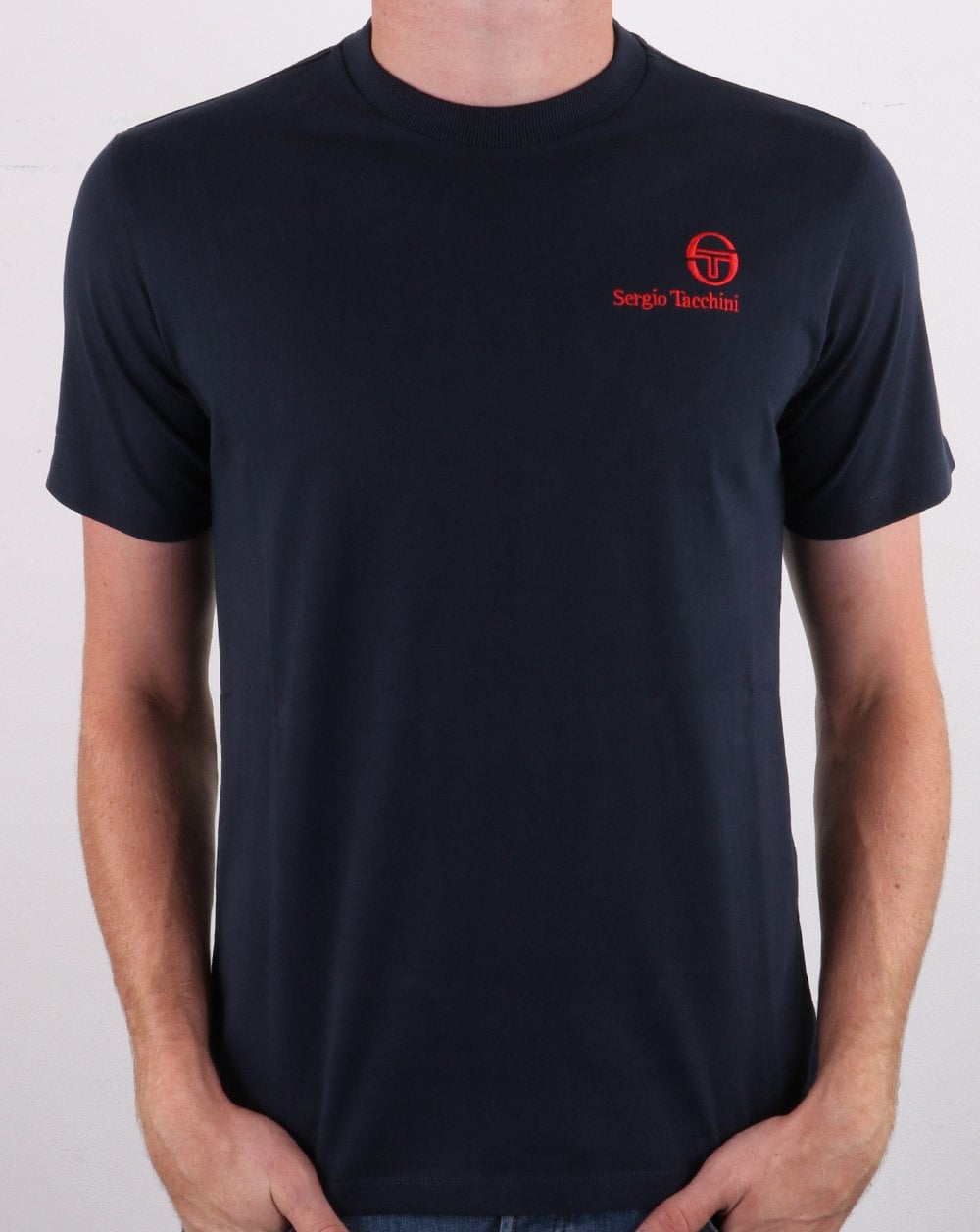 Sergio Tacchini Felton T Shirt Navy/Red