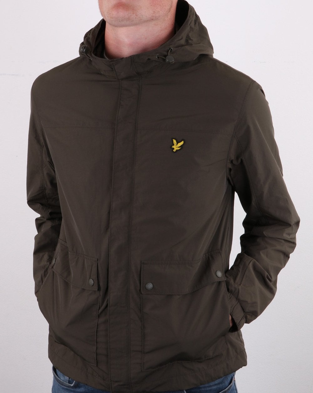 Lyle And Scott – Kapuzenjacke mit Tasche, Trek Green