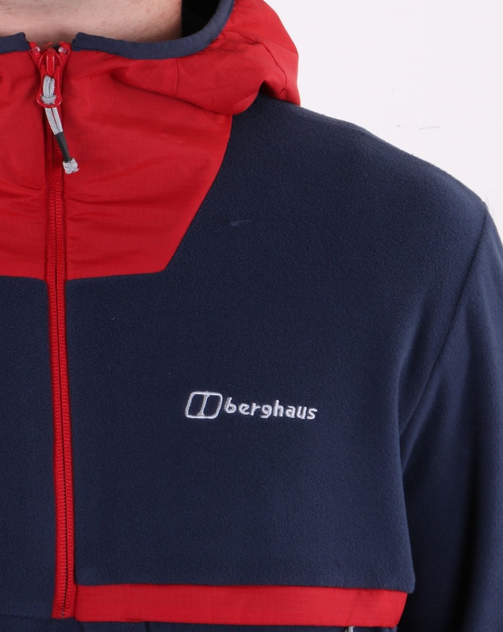 Berghaus Aslam Kapuzenpullover mit halbem Reißverschluss Dämmerung/Rot