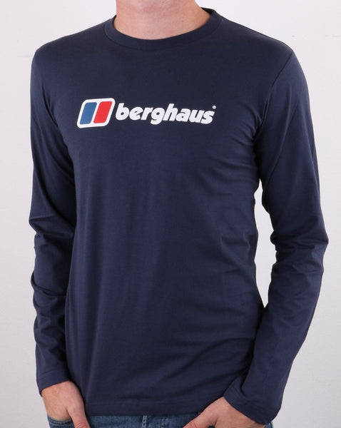 Berghaus Logo L/s T-shirt Dark Blue