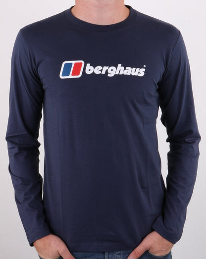 Berghaus Logo L/s T-Shirt Dunkelblau