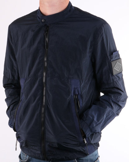 Replay – Bomberjacke mit Bikerkragen, Ultramarinblau