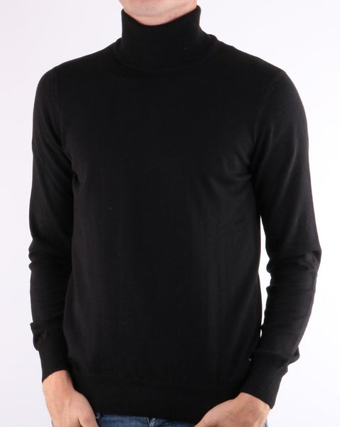 Replay Roll Neck Black