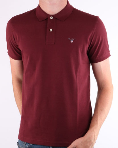 Gant Pique Rugger Polo Port Red