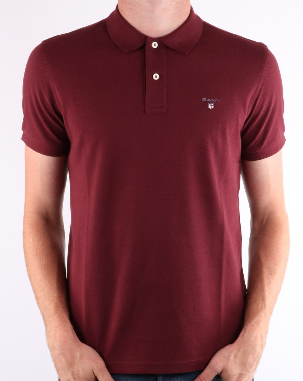 Gant Pique Rugger Polo Port Red
