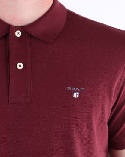 Gant Pique Rugger Polo Port Red