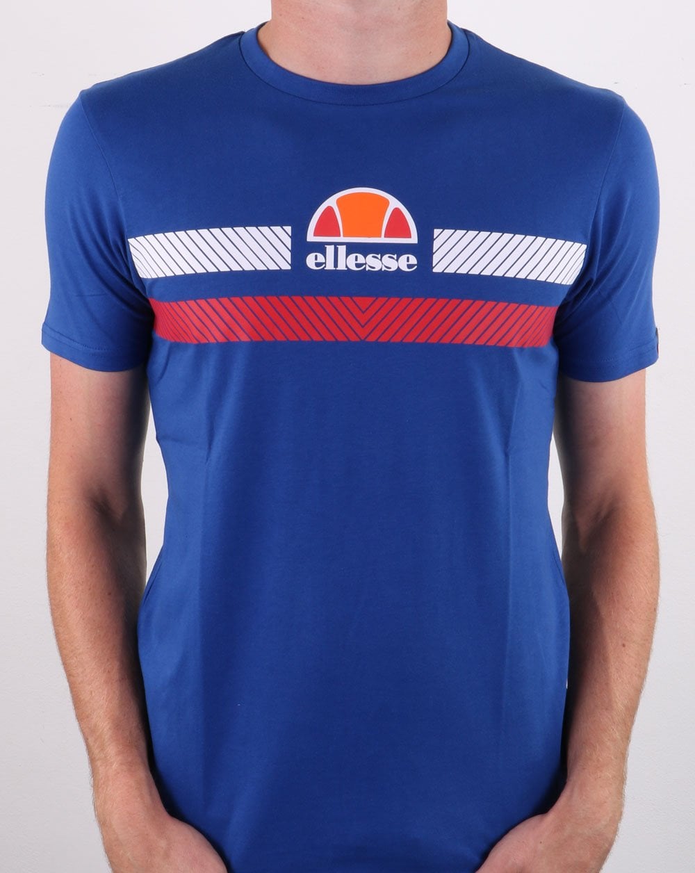 Ellesse Glisenta T-Shirt Blau/Weiß/Rot