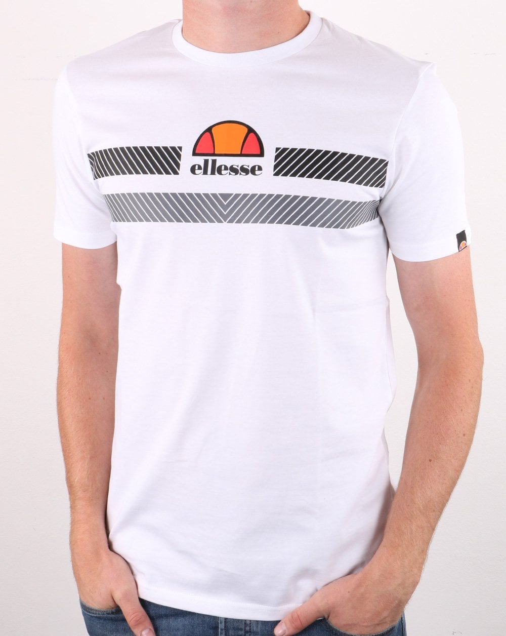 Ellesse Glisenta T-Shirt Weiß/Schwarz/Grau