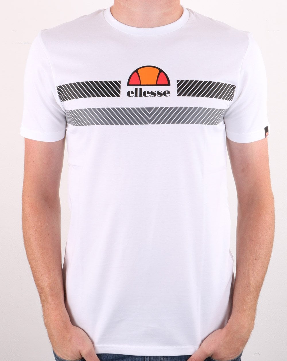 Ellesse Glisenta T-Shirt Weiß/Schwarz/Grau