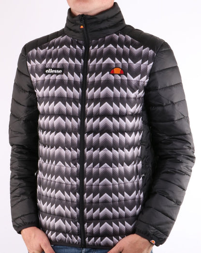 Ellesse – Tartaro – Wattierte Jacke in Schwarz